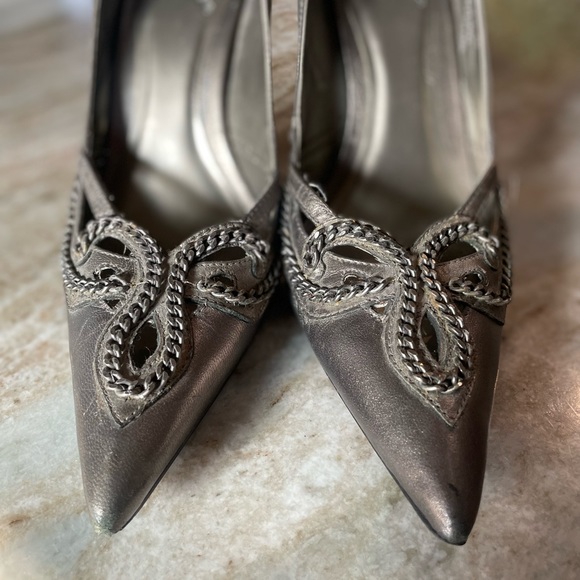 Carlos Santana Chainber Platino Heels - Silver - Picture 6 of 8